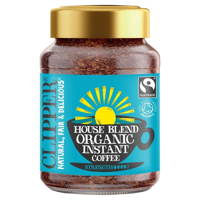 CLIPPER FT SSDECAF ORG HOUSE INSTANT COFFEE 1 X 100g