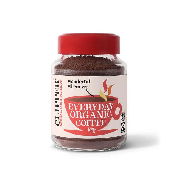 CLIPPER FT EVERYDAY ORGANIC INSTANT COFFEE 1 X 100G RED LID