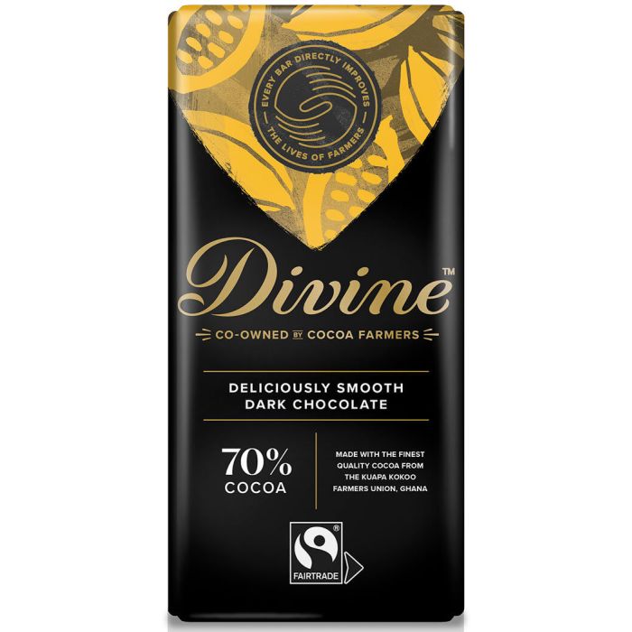 DIVINE 70% DARK CHOCOLATE 5X90G