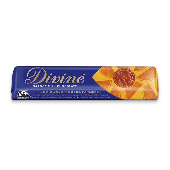 DIVINE ORANGE MILK CHOCOLATE 10X35G