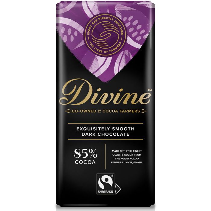 DIVINE 85% DARK CHOCOLATE 5X90G