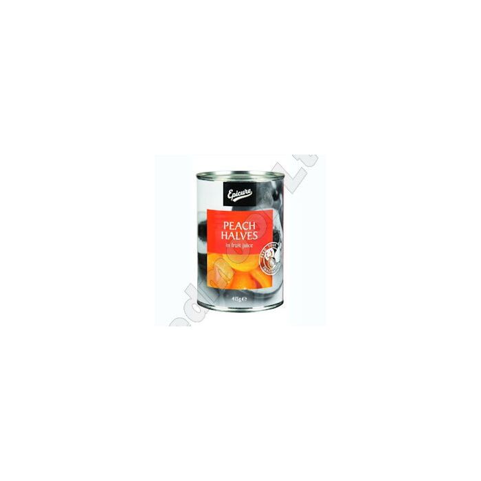 EC PEACH HALVES IN FRUIT JUICE 1 X 410G