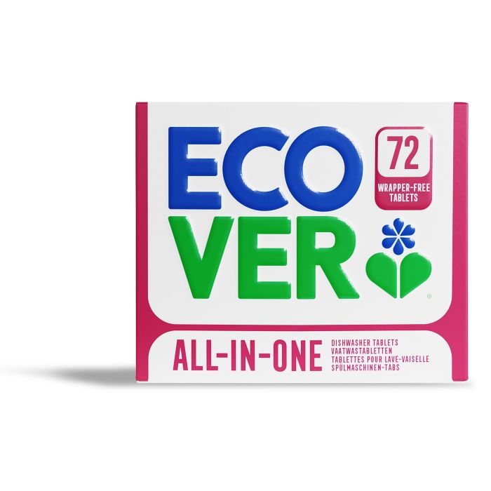 ECOVER ALL IN ONE ZERO DISHWASHER TABLETS 1 X 72 x 20g
