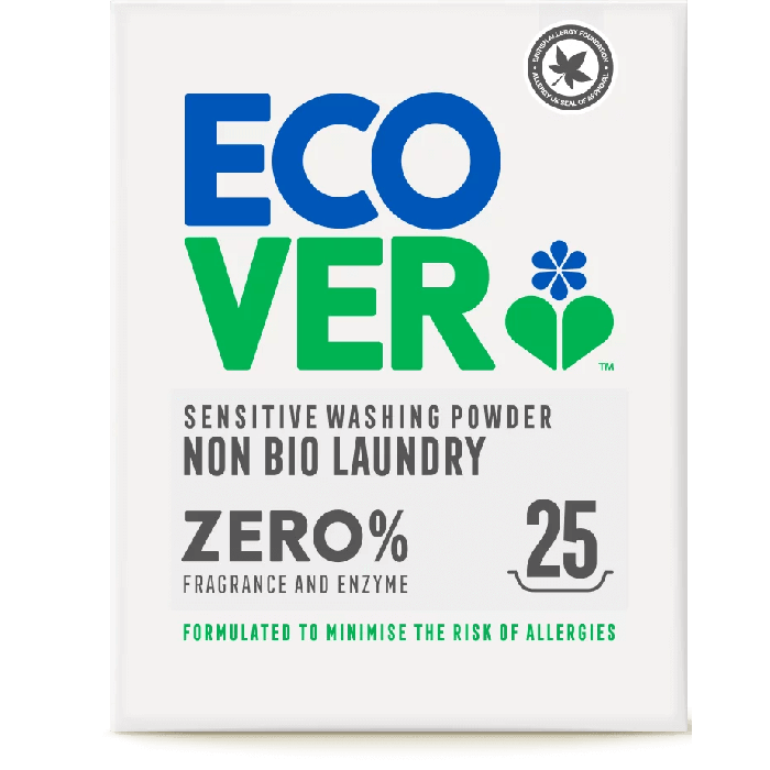 ECOVER ZERO WASHING POWDER - NON BIO 1.875KG X 3