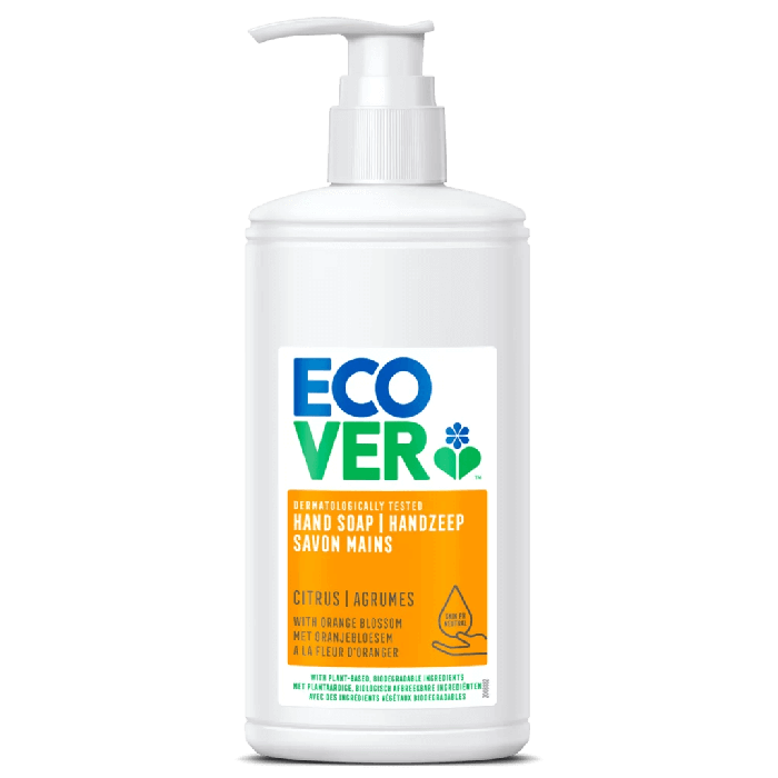 ECOVER LIQUID HAND SOAP CITRUS & ORANGE 6X250ML