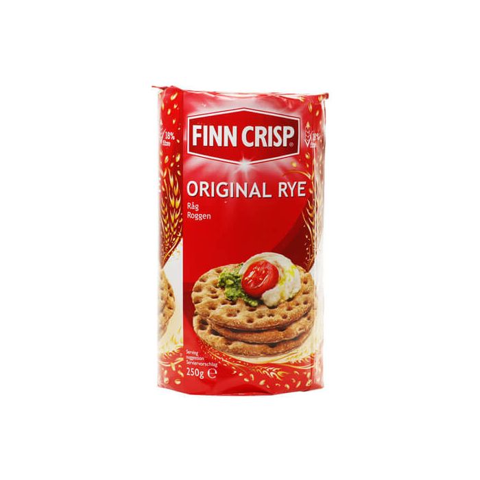 FINN CRISP ORIGINAL RYE - WHOLEGRAIN 250G X 12