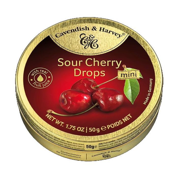 C&H SOUR CHERRY DROPS 1 X 200G