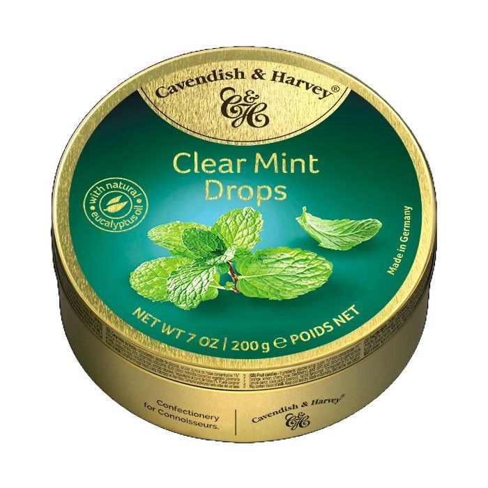 C&H CLEAR MINT DROPS 9 X 175G