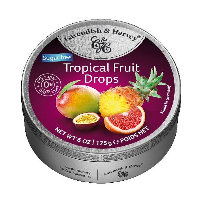 C&H SUGAR FREE TROPICAL DROPS 9 X 175G