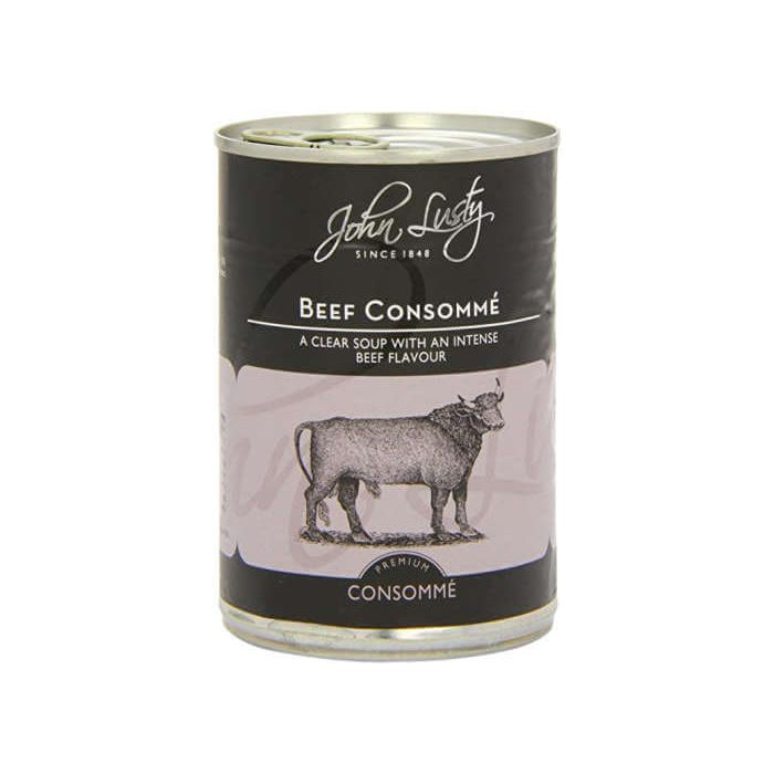 JOHN LUSTY BEEF CONSOMME 390G X 12