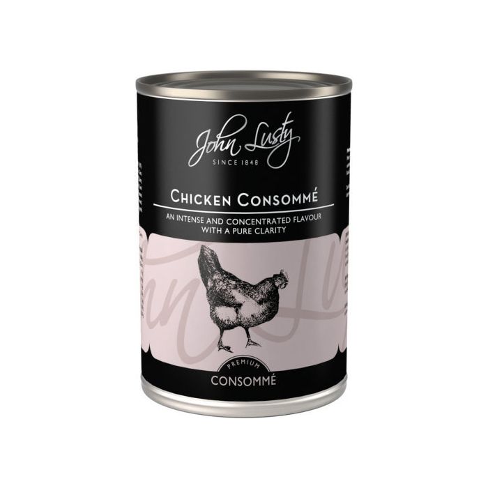 JOHN LUSTY CHICKEN CONSOMME 390G  X 12