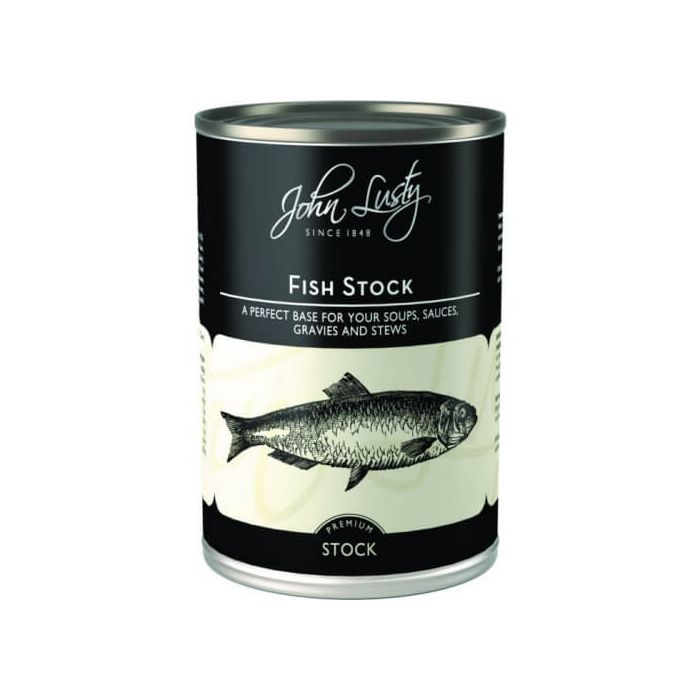 JOHN LUSTY FISH STOCK 390G  X 12