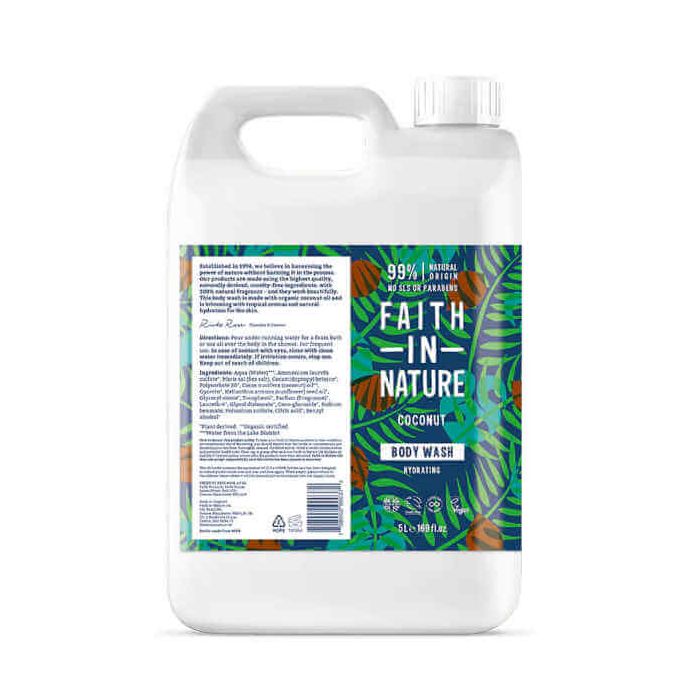 FAITH BODY WASH COCONUT 5LTR