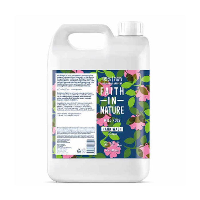 FAITH HAND WASH WILD ROSE 5LTR