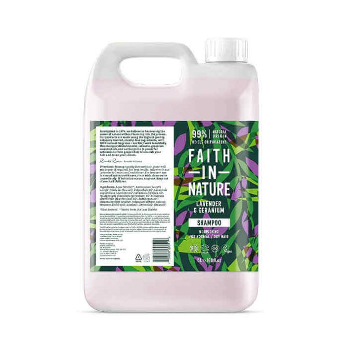 FAITH SHAMPOO LAVENDER & GERANIUM 5LTR