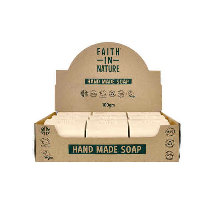 FAITH HEMP/LEM G/TEA BULK SOAP 18X100G X 1