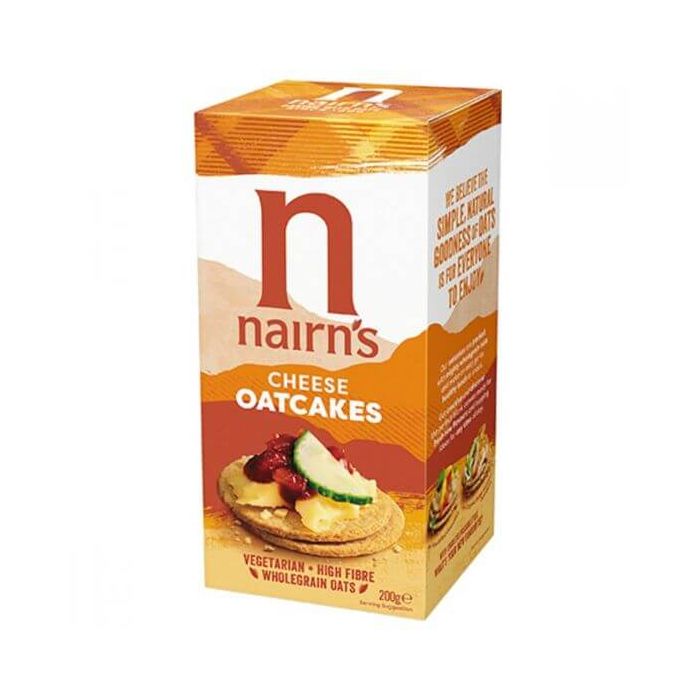 NAIRNS CHEESE OATCAKES 200G X 12