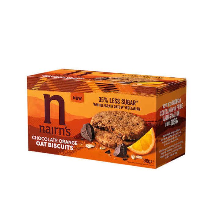 NAIRNS WHEAT FREE CHOCOLATE & ORANGE BISCUIT 200G X 6