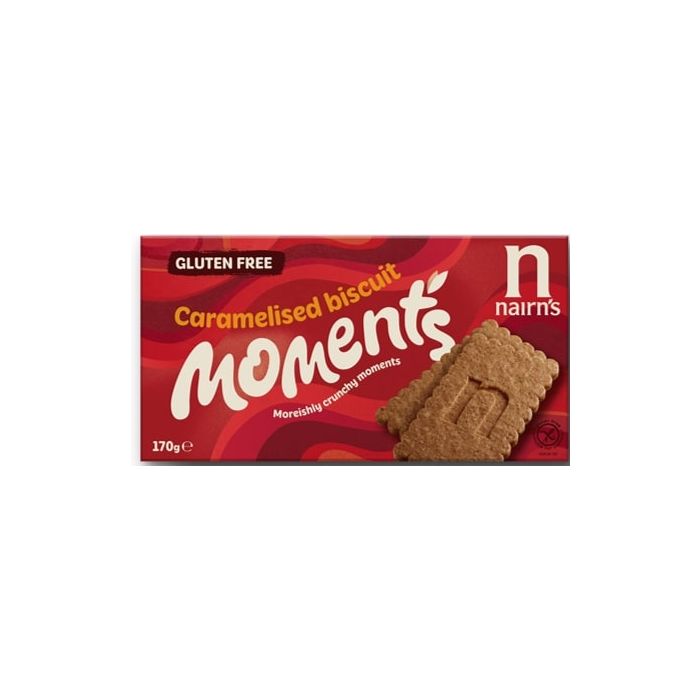 NAIRNS GLUTEN FREE CARAMELISED BISCUIT MOMENTS 12 X 170G