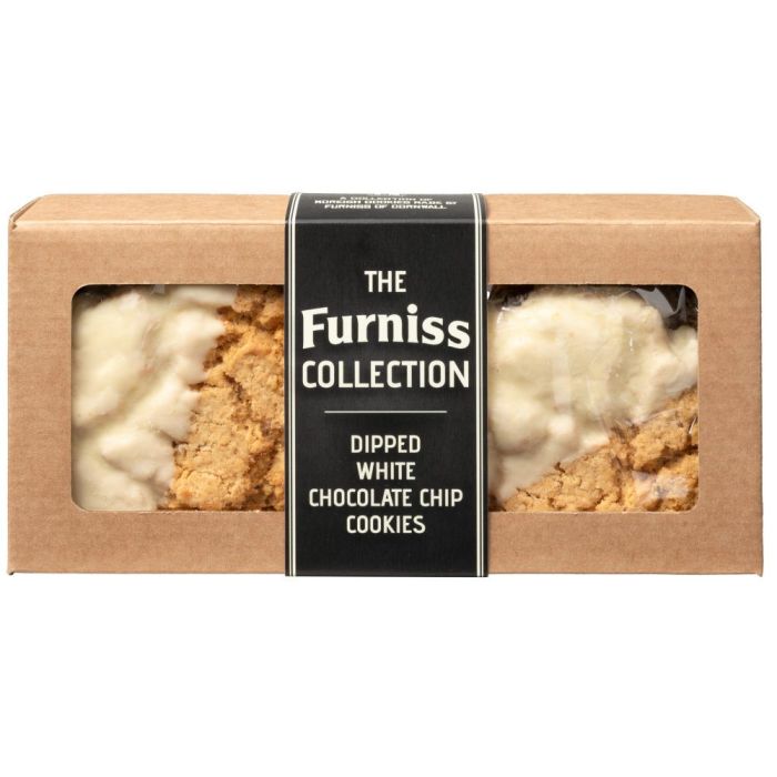 FURNISS NEW DIPPED WHITE CHOCOLATE CHIP COOKIES 1 X 300g