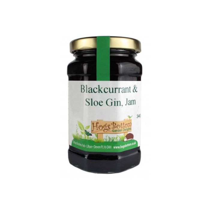 HB BLACKCURRANT & SLOE GIN JAM 340G