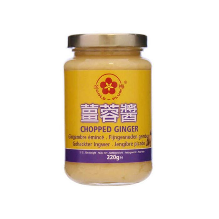 GOLD PLUM MINCED GINGER 12 X 220G