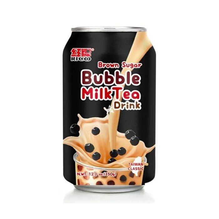 RICO BUBBLE MILK TEA BROWN SUGAR DRINK 6 X 350ML