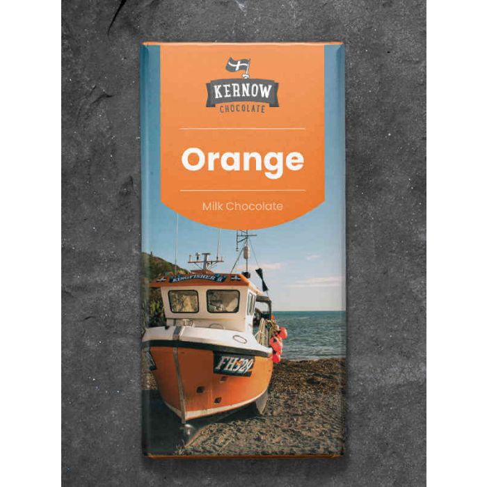 KERNOW MILK ORANGE CHOC 5 X 100G