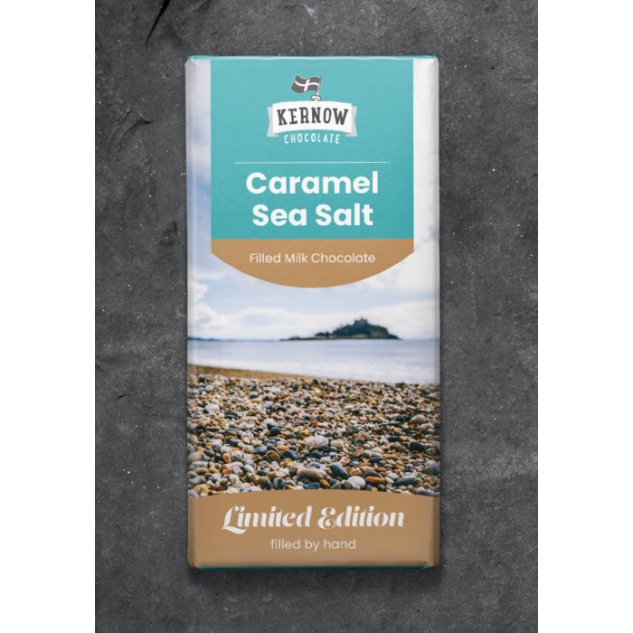 KERNOW MILK CARAMEL SEA SALT CHOC 5 X 100G