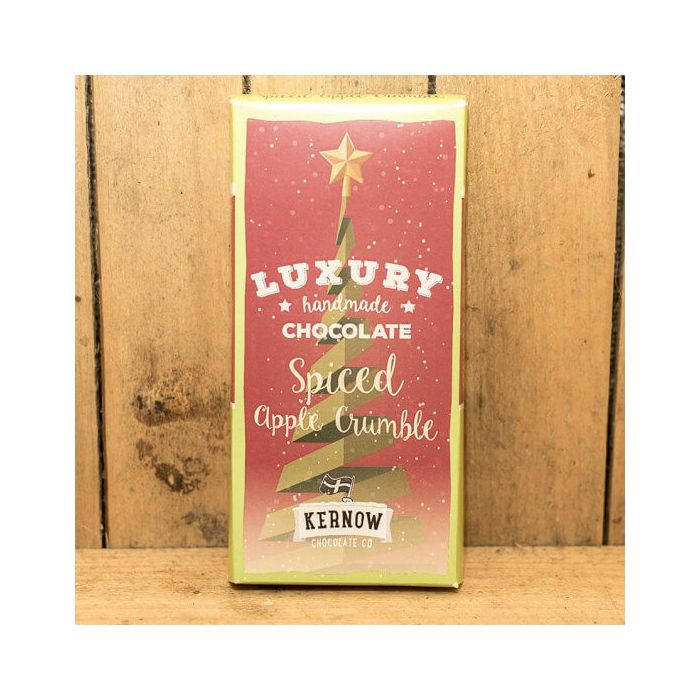 KERNOW SPICED APPLE CRUMBLE CHOC 19X100G