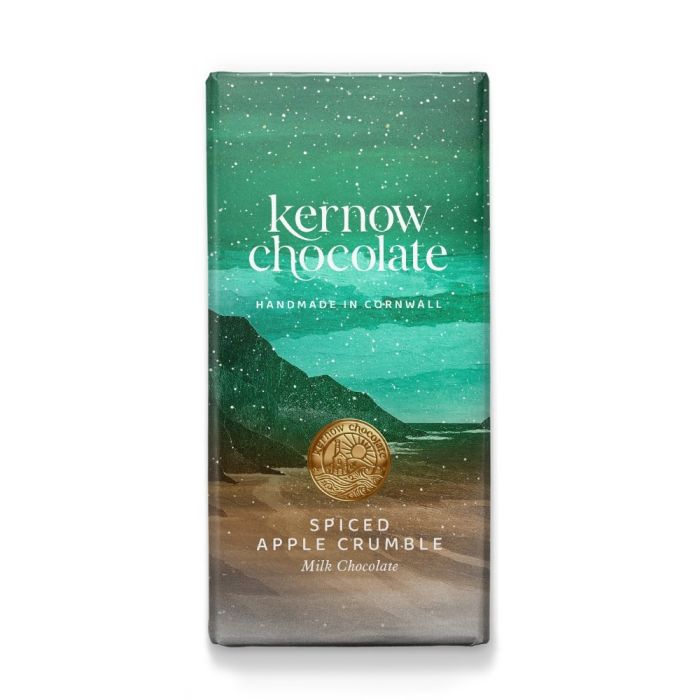 KERNOW SPICED APPLE CRUMBLE CHOC 5 X 100G