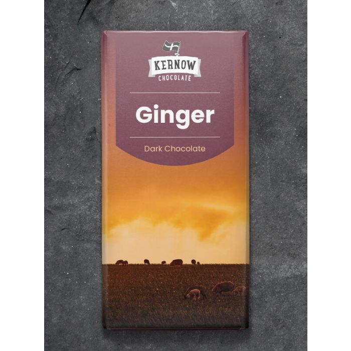 KERNOW DARK GINGER CHOC 19X100G