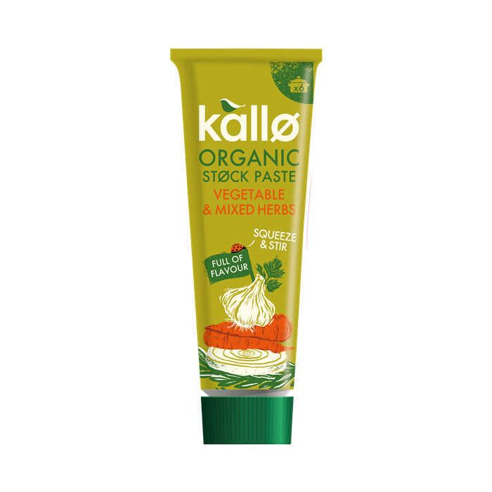 KALLO ORGANIC STOCK PASTE VEGETABLE 10X100G