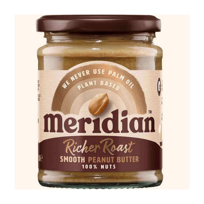 MERIDIAN RICHER ROAST SMOOTH PEANUT BUTTER 280G X 6