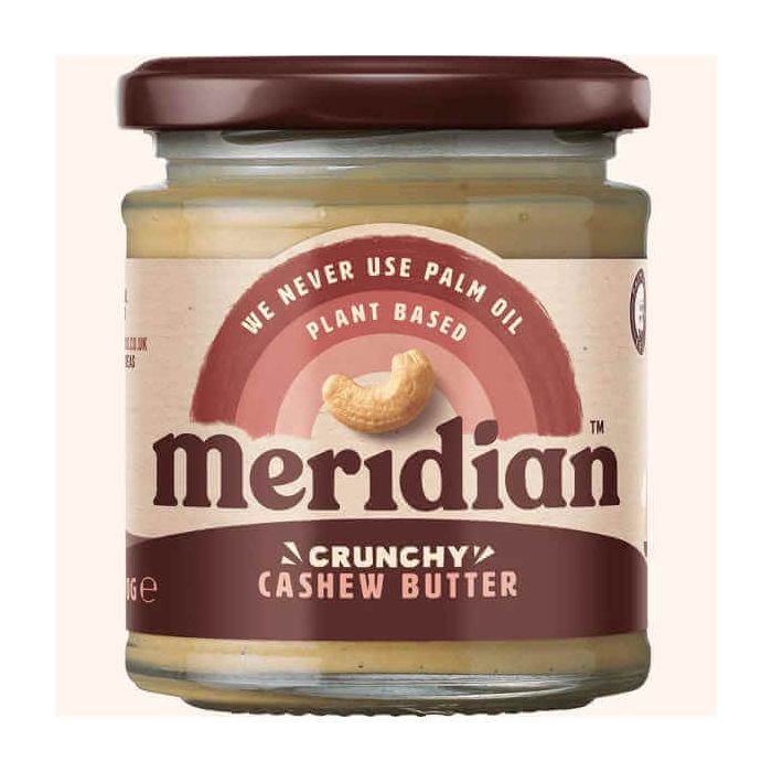 MERIDIAN CRUNCHY CASHEW NUT BUTTER 170G X 1