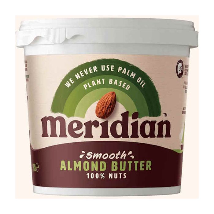 MERIDIAN SMOOTH ALMOND BUTTER (TUB) 1KG X 6