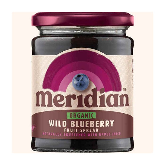 MERIDIAN ORGANIC WILD BLUEBERRY SPREAD 284G X 6
