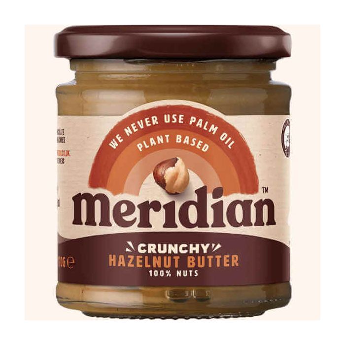 MERIDIAN CRUNCHY HAZEL BUTTER 170G X 6