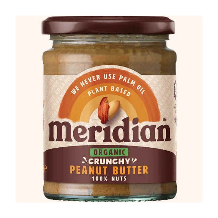 MERIDIAN ORGANIC PEANUT BUTTER CRUNCHY NAS 280G X 6