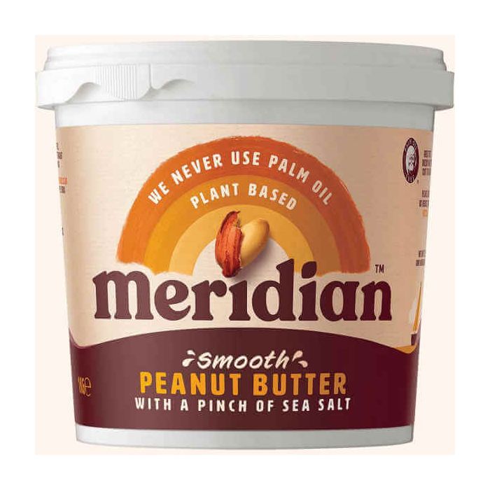 MERIDIAN SMOOTH PEANUT BUTTER WITH SALT (TUB) 1KG X 1
