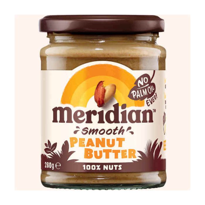 MERIDIAN SMOOTH PEANUT BUTTER NAS 280G X 6