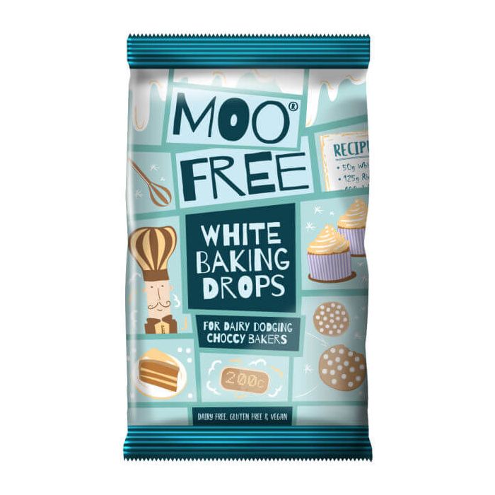 MOOFREE BAKING DROPS WHITE 10 X 100G