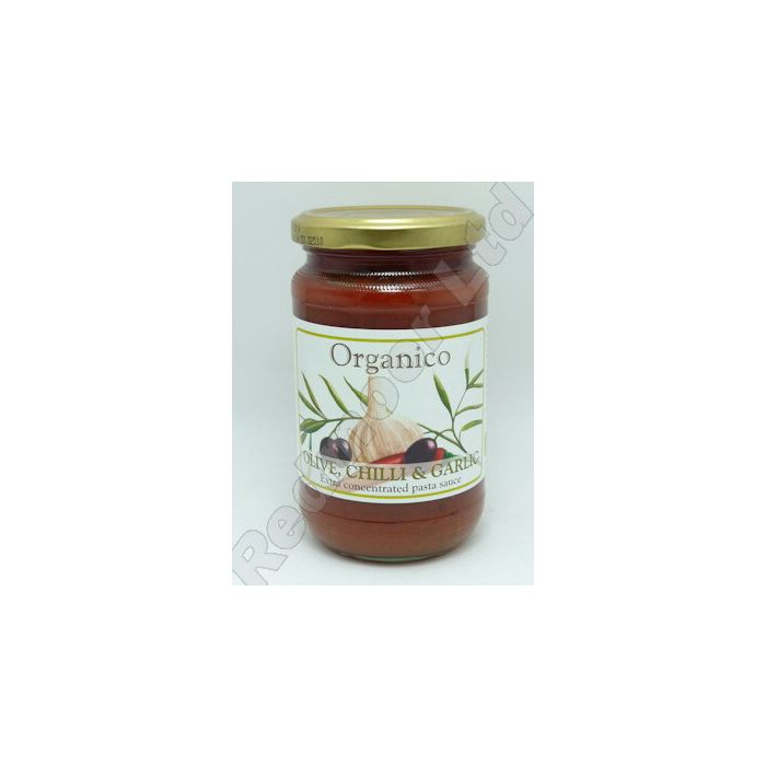 ORGANICO OLIVE CHILLI GARLIC SAUCE 6X360G