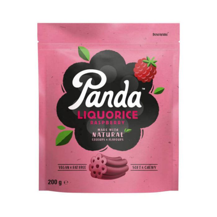 PANDA RASPBERRY LIQUORICE CUTS 1 X 200G