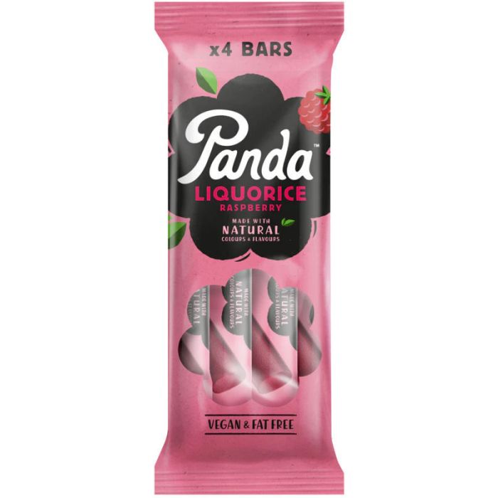 PANDA RASPBERRY LICORICE BAR 4 PACK 1 X 4 X 32G