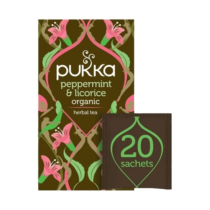 PUKKA PEPPERMINT & LICORICE TEA BAGS 4 X 20