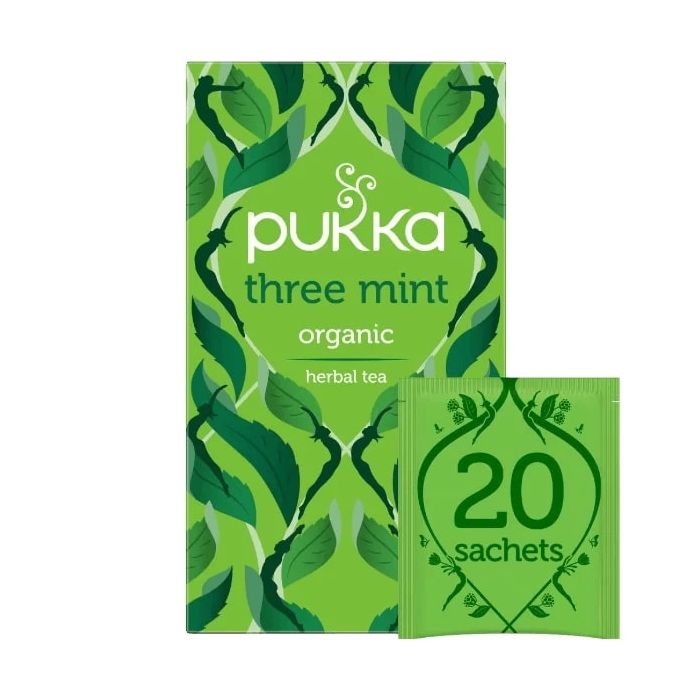 PUKKA THREE MINT TEA BAGS 4 X 20