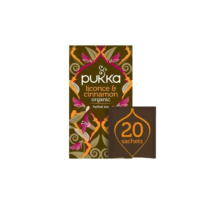 PUKKA LICORICE & CINNAMON TEA BAGS 4 X 20