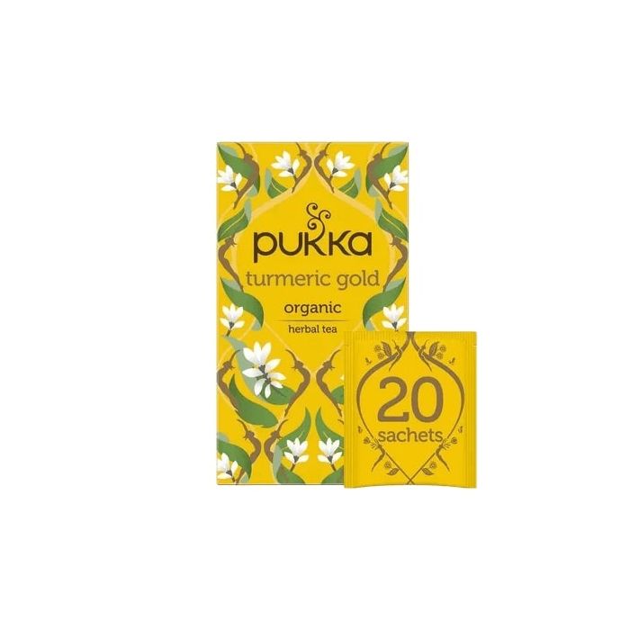 PUKKA TURMERIC GOLD TEA BAGS 4 X 20