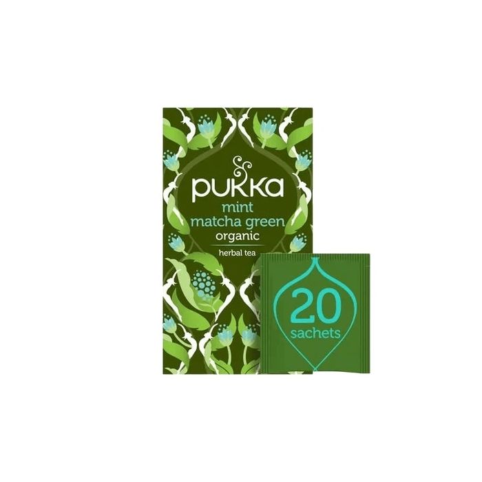 PUKKA MINT MATCHA GREEN TEA BAGS 4 X 20